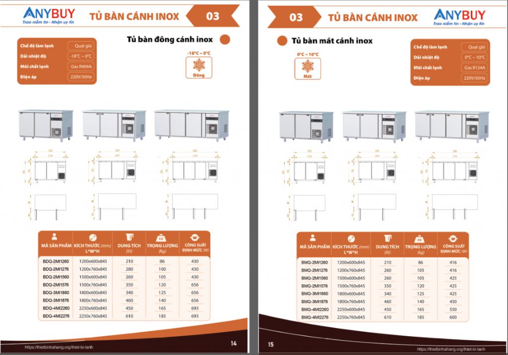 Vai trò của tủ bàn đông và bàn mát ANYBUY Vai trò của tủ bàn đông và bàn mát ANYBUY