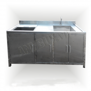 Bàn pha chế 1 hố chậu có thùng chứa đá