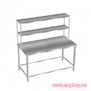 Bàn inox  có giá 1 phẳng