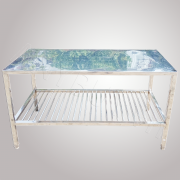 Bàn sơ chế inox bàn chặt inox 1.35 x 0.66 m