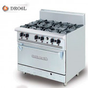 Bếp âu 6 họng gas có lò nướng  DRO-6L