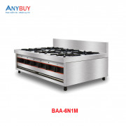 Bếp âu 6 họng gas chân thấp BAA-6N1M