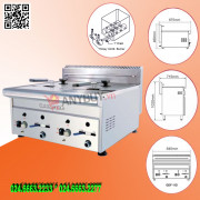 Bếp chiên nhúng gas đôi Berjaya GDF-11D