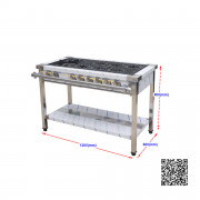 Bếp giàn gas công nghiệp 1 to 6 nhỏ BG-07N
