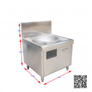 Bếp từ công nghiệp đơn 12kw lõm liền chảo