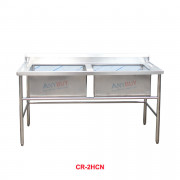 Chậu Rửa Đôi Inox Công Nghiệp CR-2HCN