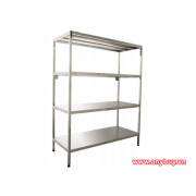 Giá kệ inox phẳng bếp nhà hàng