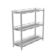 Giá kệ Inox 3 tầng có nan