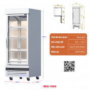 Tủ mát đứng 1 cánh kính MDQ-1K500