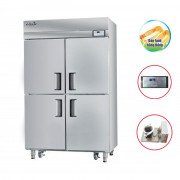 Tủ mát inox 4 cánh Happys HWI-45CR (Quạt gió)