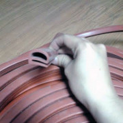 Gioăng tủ nấu cơm, gioăng tủ sấy chữ e màu đỏ hoặc trắng (1 cuộn)