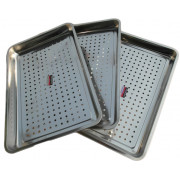 Khay hấp inox, khay inox có lỗ dùng cho tủ cơm, tủ hấp