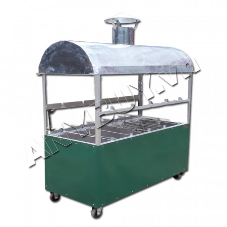 Lò quay vịt nướng than hoa 2 tầng 10 xiên Lò quay vịt nướng than hoa 2 tầng 10 xiên