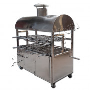 Lò quay vịt nướng than hoa 2 tầng 10 xiên LV-10N1Mv3