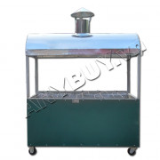 Lò quay vịt nướng than hoa 1 tầng 5 xiên LV-5N1M