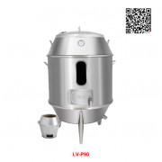 Lu quay gà vịt nướng inox phi 90