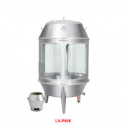 Lu quay gà vịt nướng inox phi 90 kính
