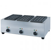 Máy làm bánh nhân bạch tuộc dùng điện 3 bếp 6kW Takoyaki YE-65