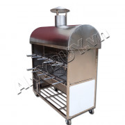 Lò nướng cá inox 2 tầng 10 vỉ quây kín LCA-10N1Mv2