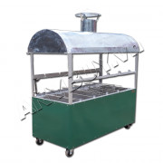 Lò quay vịt nướng than hoa 2 tầng 10 xiên