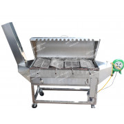 Máy nướng chả 15 xiên chất liệu inox có vỉ kẹp chả