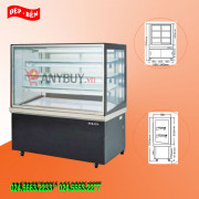 Tủ mát trưng bày bánh kính vuông Berjaya dài 150cm