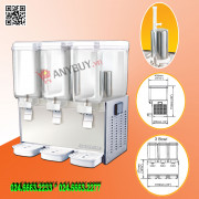 Máy giữ lạnh nước trái cây 3 bình Berjaya JD-318-JET-25 Máy giữ lạnh nước trái cây 3 bình Berjaya JD-318-JET-25