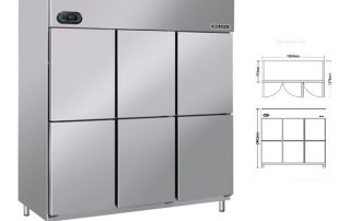 Tủ cấp đông lạnh 6 cánh BERJAYA BS6DUF/Z