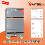 Tủ nấu cơm điện gas 10 khay Tủ nấu cơm điện gas 10 khay