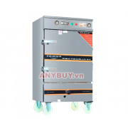 Tủ nấu cơm điện aptomat 12 khay kết hợp gas Tủ nấu cơm điện aptomat 12 khay kết hợp gas