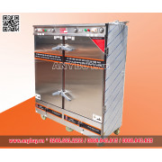 Tủ nấu cơm công nghiệp 24 khay điện APTOMAT hẹn giờ và kết hợp ga Tủ nấu cơm công nghiệp 24 khay điện APTOMAT hẹn giờ và kết hợp ga